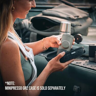 WACACO Minipresso GR2 - портативна кавомашина для кемпінгу (сіро-оливковий)