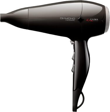 Фен для волосся Gama Italy Professional GH0301, чорний, професійний