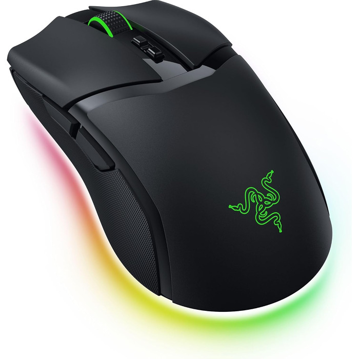Ігрова миша Razer Cobra (чорна) — легка дротова миша з RGB-підсвіткою Chroma, оптичними перемикачами 3-го покоління та вагою 57 г