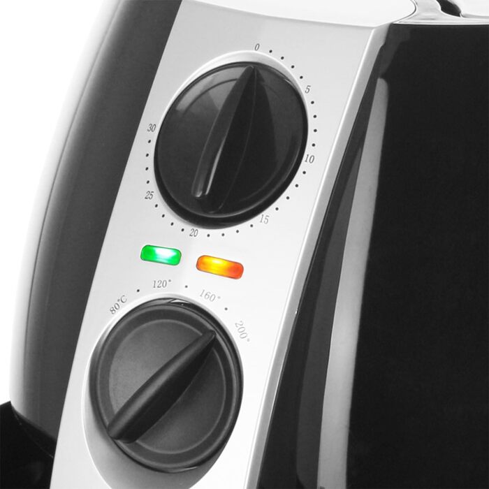 Аерофритюрниця Emerio 4,5 л, без олії, 1500 Вт, чорна
