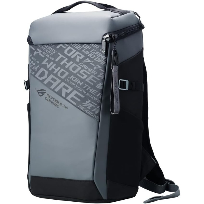 Ігровий рюкзак ASUS ROG Ranger BP2701 Cybertext Edition для ноутбуків до 18 дюймів, 24Л, водовідштовхувальний, Cybertext Grey