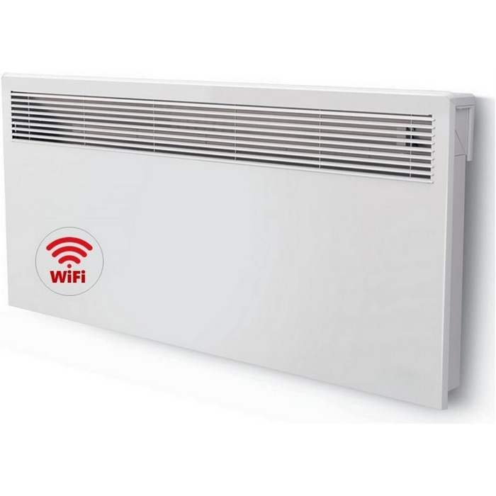 Електричний конвектор обігрівач настінний з Wi-Fi, LED дисплеєм, 2500 Вт — смарт електрорадіатор для дому