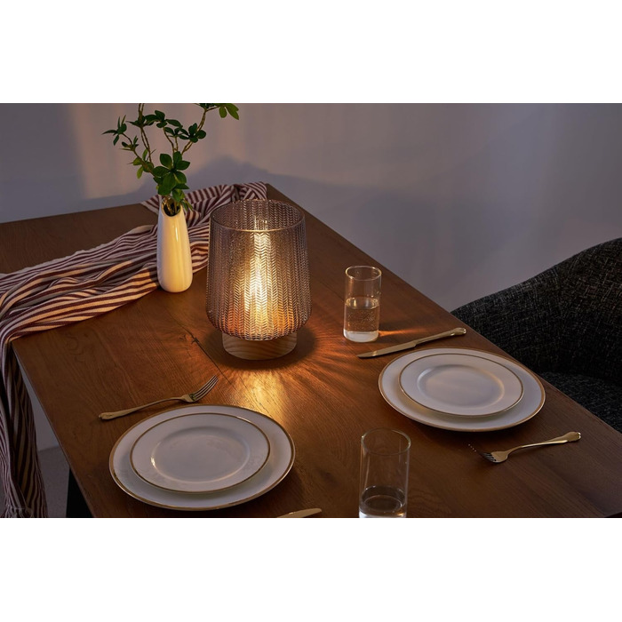 LED мобільна настільна лампа Pauleen 48311 Fancy Glamour з таймером, Taupe (тауп)