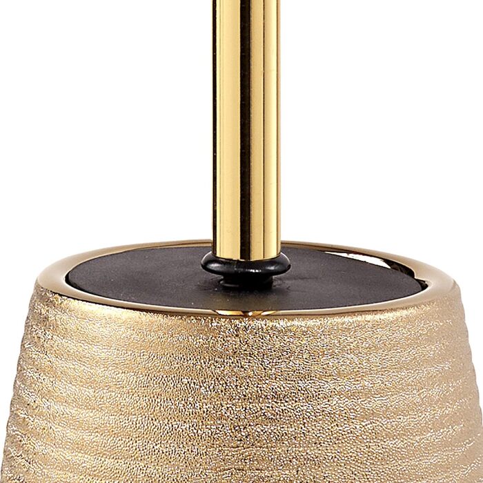 Керамічна туалетна щітка Gedy Gold G-Astrid, 47×11,5×11,5 см, унікальний дизайн, 2 роки гарантії