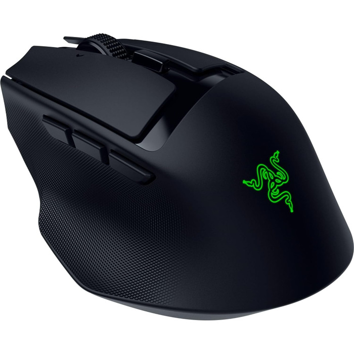 Бездротова ігрова миша Razer Basilisk Mobile AI Prompt Master, сенсор Focus X 18K, три режими підключення, перемикачі Gen-3, чорна