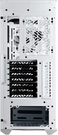 Корпус для ПК Cooler Master MasterBox 520 Mesh, Mid-Tower ATX, 3 встановлені вентилятори, кілька варіантів охолодження, сітчаста передня панель, бічна панель із загартованого скла, ARGB-контролер, білий