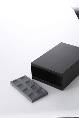 Підставка для парасольок Yamazaki SMART L, чорна, сталь і поліпропілен, мінімалістичний дизайн, 23,5x12x36 см