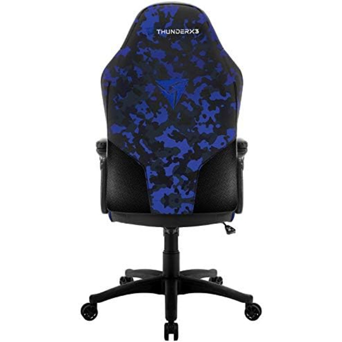 Ігрове крісло ThunderX3 BC1 CAMO синє, ергономічний стілець для геймерів, комп'ютерний стілець з регульованою спинкою, камуфляж