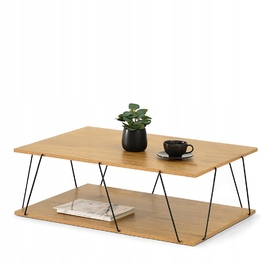 Журнальний стіл Mebel-Partner прямокутний 92 x 62 x 30,5 см, чорний дуб