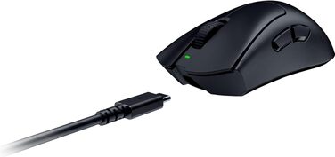 Ігрова миша Razer DeathAdder V3 HyperSpeed бездротова ергономічна, 26K DPI, вага 55г, чорна