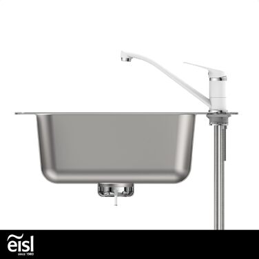 Змішувач для кухні EISL SPEED одноричажний, чорний/хром, поворотний на 360° - NI182SCR-B