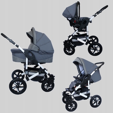 Дитячий візок X-Trall Pram 3в1, чорно-золотий
