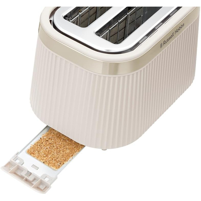 Тостер Russell Hobbs Brontë Stone на 2 тости, 6 режимів, кремовий - 26761-56