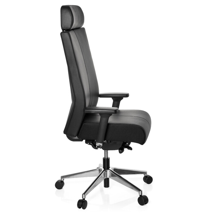 Офісне крісло / поворотне крісло PRO-TEC XXL Шкіра Чорний HJH OFFICE