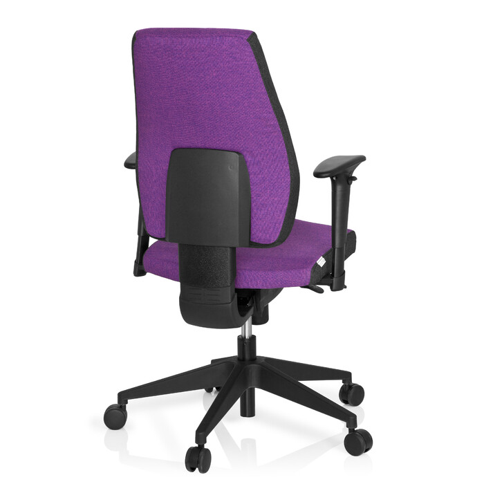 Офісне крісло / поворотне крісло PRO-TEC 500 Тканина темно-сірий/фіолетовий hjh OFFICE