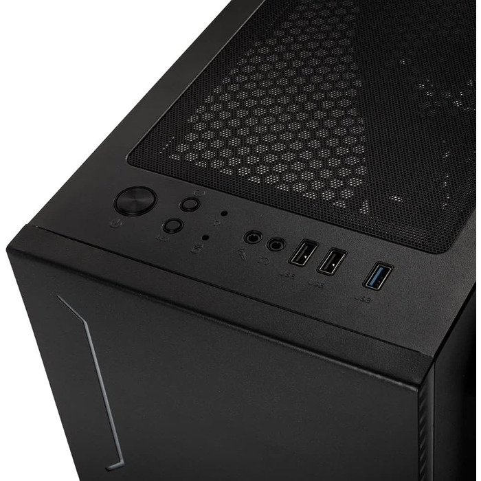 Корпус для ПК Kolink Inspire K11 ARGB Midi-Tower, чорний, з боковою панеллю з загартованого скла, RGB-вентилятор, підтримка водяного охолодження, ATX