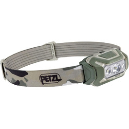 Ліхтарик налобний PETZL Aria 2, камуфляж зелений, для туризму та кемпінгу
