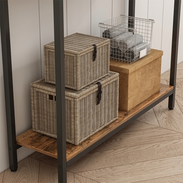 Стелаж MuvuHome 100 x 80 x 30 см, дуб рустикальний