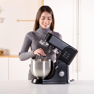 Блендер BLACK+DECKER BXJBA350E, 1,5 л, імпульсний режим, 4 леза з нержавіючої сталі, знімна пластикова чаша, легке очищення, сірий