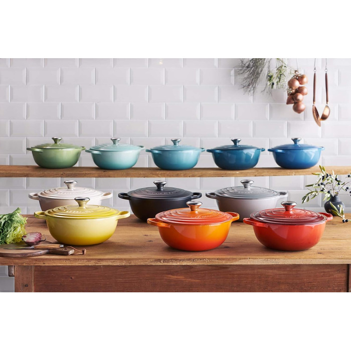 Каструля Le Creuset Signature La Marmite з чавуну 26 см, 4,1 л, для всіх типів плит та індукції, червона