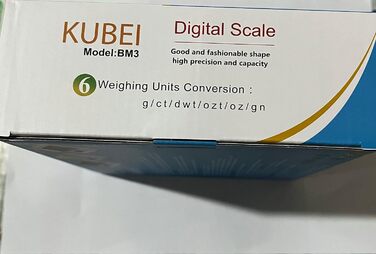 KUBEI електронні кухонні ваги 1 кг/0,01 г з USB зарядкою, високоточна цифрова вага з нержавіючої сталі для кухні, ювелірних виробів, монет, порошків