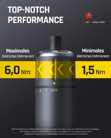 Електрична викрутка Fanttik S1 Pro з магнітним тримачем, 16 біт, 6 Нм, 2000mAh - для ремонту меблів та комп'ютерів