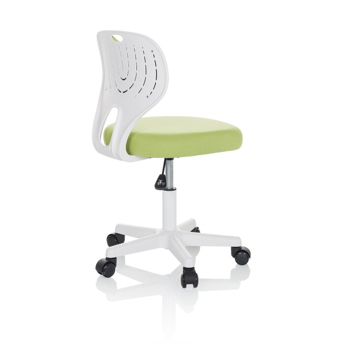 Дитячий стілець для письмового столу KIDDY TOP W, оббивка тканина, зелений, hjh OFFICE