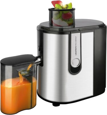 Тaurus Liquafruits Pro Compact - компактний соковичавник з нержавіючою сталлю, 600W, 2 швидкості, 350 мл, 1.2 л, анти-крапельна система