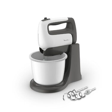 Міксер ручний Moulinex Prep'Mix+ HM4641 з нержавіючою сталлю, 5 швидкостей, чаша 2.5 л