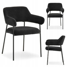 Стілець Mebel-Partner, оббивка тканина, чорний, 1 шт.