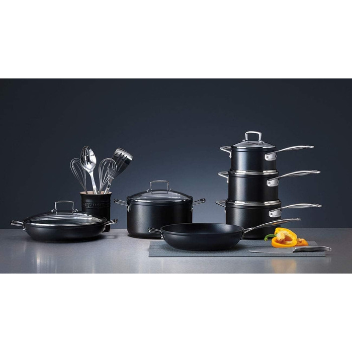 LE CREUSET Професійний сотейник з антипригарним покриттям, Ø 18 см, для всіх типів плит, включаючи індукцію, антрацит/срібло
