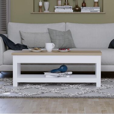 Журнальний стіл Vida Designs Arlington, білий, ДСП, 105x47x40,5 см