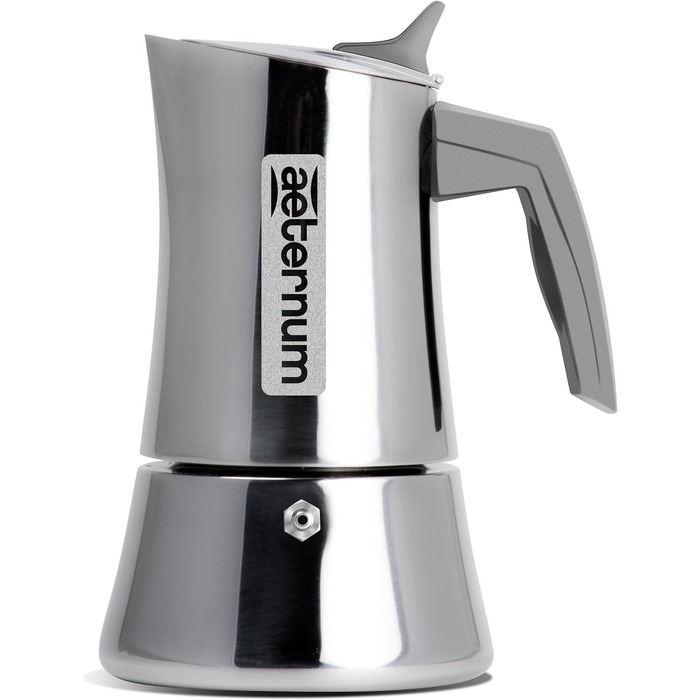 Кавоварка Bialetti Divina індукційна на 6 чашок, нержавіюча сталь, 14x11,5x20 см