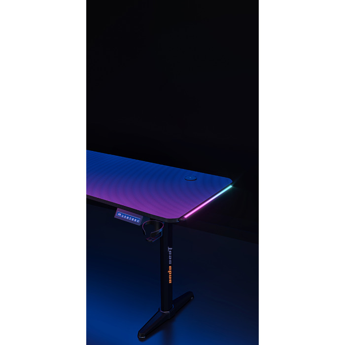 Комп’ютерний стіл з електрорегулюванням висоти Anda Seat Terminator RGB Black