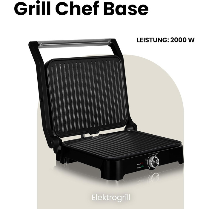 Електрогриль-тостер ZEEGMA Grill Chef 2-в-1 з керамічним антипригарним покриттям 2000 Вт