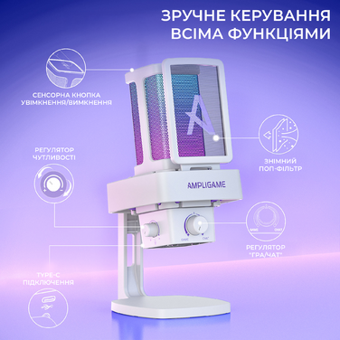USB мікрофон Fifine Q8PRO White