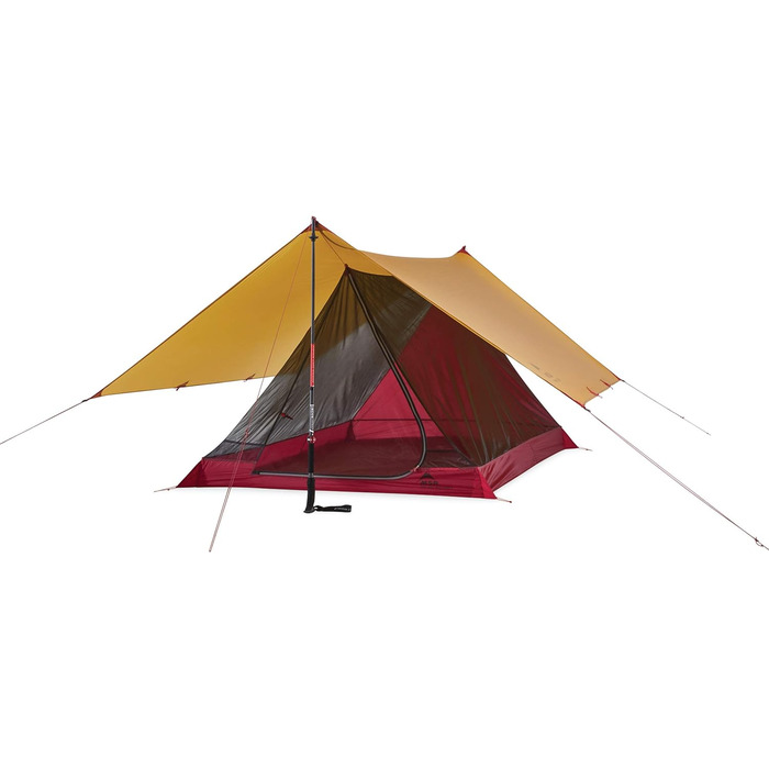 Ультралегкий туристичний намет MSR Thru Hiker Mesh House для 2 осіб, червоний