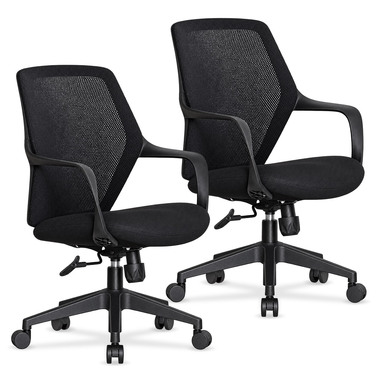 Комплект (2 шт)  крісло Mealux Arco Black (арт. HF-B10 F/B-X2)
