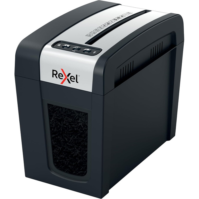 Rexel MC3-SL Slimline Whisper-Shred™: Шредер для документів, мікроріз, безпека P5, 10 л, тихий, компактний, для дому