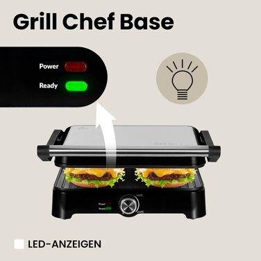 Електрогриль-тостер ZEEGMA Grill Chef 2-в-1 з керамічним антипригарним покриттям 2000 Вт