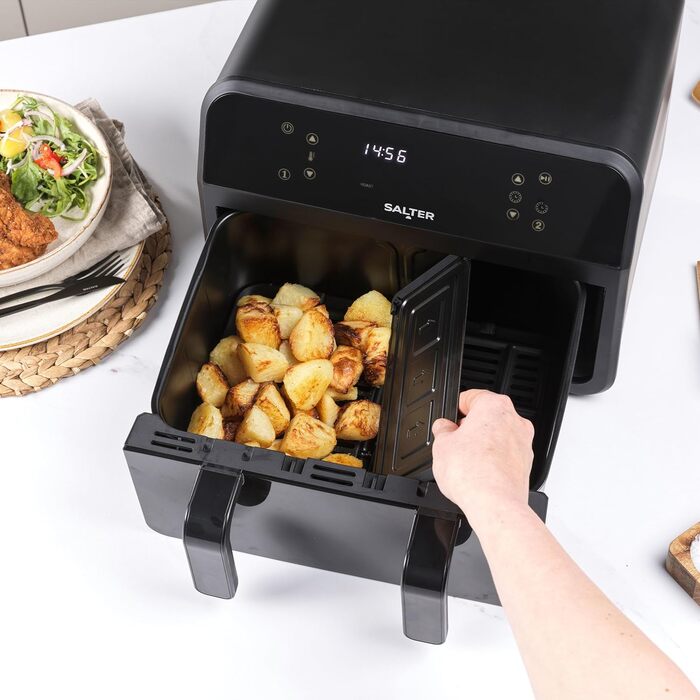 Фритюрниця Salter 4.2 л, ручна, без олії, EK6364VDE – мультикухня для м'яса та риби