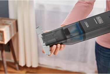 Акумуляторний ручний пилосос BLACK+DECKER Dustbuster Slim HLVC320B11, 12В, 2.0А·год, без мішка, бездротовий, з XXL-насадкою, зарядна станція, щілинна та меблева насадки