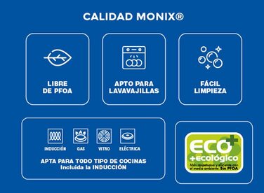 Набір сковорідок MONIX Copper з кованого алюмінію з антипригарним покриттям і титановими частинками, мідний ефект, для всіх типів плит, включаючи індукцію, 20/24/28 см