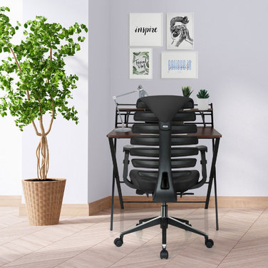 Офісне крісло / поворотне крісло ERGO LINE II Тканина Чорний HJH OFFICE