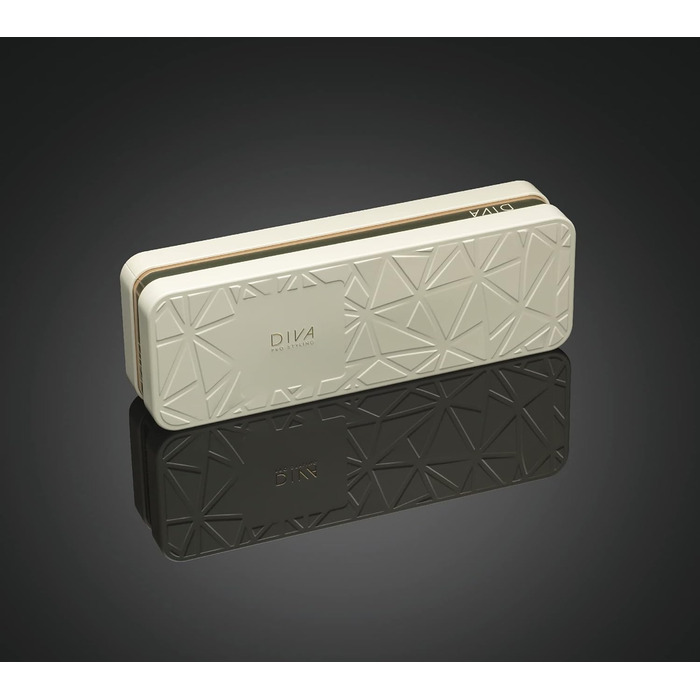 Професійний випрямляч для волосся Diva Pro Styling Precious Metals Touch, автоматичне вимкнення, швидкий нагрів, кабель 3 м, золотий