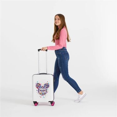 Дитяча валіза Disney Minnie рожевого кольору 38x55x20 см, ABS, кодовий замок, 33 л, 2,8 кг, 4 подвійні колеса, ручна поклажа