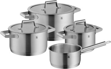 Набір каструль WMF Comfort Line Induktion 4-каструль, Cromargan, з кришкою, нержавіюча сталь, з маркуванням, для індукційних плит