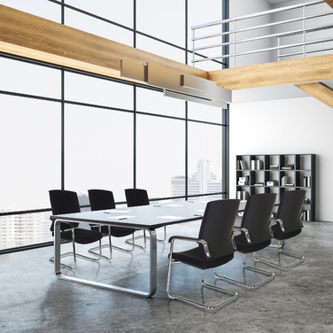 Крісло для відвідувачів / конференц-крісло LEVIA VP тканина чорна hjh OFFICE