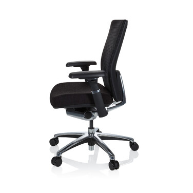 Крісло офісне NOVA PRO ALU тканина чорна hjh OFFICE