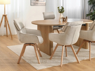 Стілець Mebel-Partner, тканина, бежевий, 1 шт.